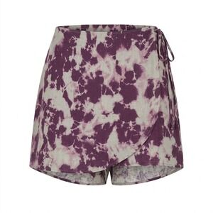 NEW Torrid Purple Tie Dye Leny Wrap Skort Plus Size 2 2X 18 20 - AC